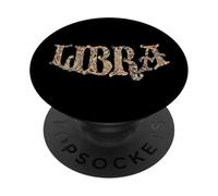 Libra Cadeaux Zodiaque Anniversaire Septembre Octobre Astrologie Amour PopSockets PopGrip Adhésif