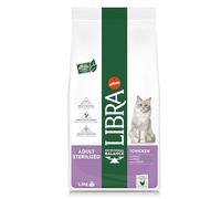 Libra Croquettes pour Chat Adulte Stérilisé Poulet et Orge 1.5 kg