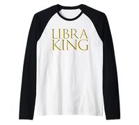 Libra King Top Birthday Gift for October Bday Libra Men Manche Raglan