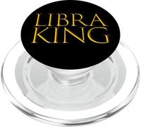 Libra King Top Birthday Gift for October Bday Libra Men PopSockets PopGrip pour MagSafe