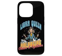 Libra Queen Balancing Chaos and Eyeliner Coque pour iPhone 13 Pro