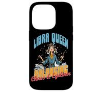 Libra Queen Balancing Chaos and Eyeliner Coque pour iPhone 14 Pro