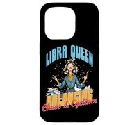 Libra Queen Balancing Chaos and Eyeliner Coque pour iPhone 15 Pro