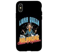 Libra Queen Balancing Chaos and Eyeliner Coque pour iPhone X/XS