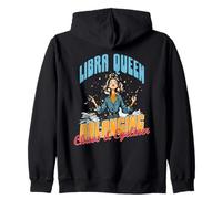 Libra Queen Balancing Chaos and Eyeliner Sweat à Capuche