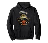 Libra Queen Camo Black Woman Birthday Zodiac Sign Afro Sweat à Capuche