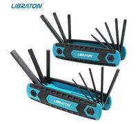 LIBRABOU- Ensemble de clés Allen pliantes, 8 en 1, MeaccelerAllen, outil de jeu de clés, Tamper Verde Torx, kit portable en étoile 8 in 1 Torx Wrench