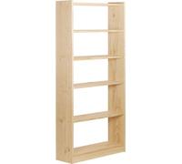 Librairie Astigarraga Gala naturel pin 184 x 80 x 25 cm 6 étagères