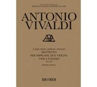 Librairie, papeterie, dvd... RICORDI VIVALDI A. - LONGE MALA, UMBRAE, TERRORES RV 629 - COMMENTAIRE CRITIQUE Technique G