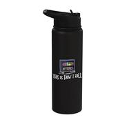 Librarian - This Is How I Roll Library Book Bookworm Reading Stainless Steel Insulated Water Bottle