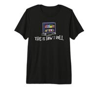 Librarian - This is How I Roll Library Book Bookworm Reading T-Shirt Haut de Gamme