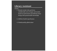 Library Assistant: Funny Dictionary Gag Lined Notebook / Journal Gift Idea For Library Assistants