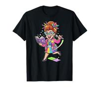 Library Card Lunettes de bibliothécaire rétro Motif Chat T-Shirt