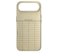 Library Due Date Cards Blank Return Librarian Vintage Coque pour iPhone Air