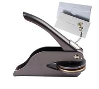 Library Embosser Stamp - Metal Hand Seal Seal Tool, Book Ownership Marker For Paper Journals Business Cards Craft Use | DIY Embossing Books Journaling Personal Branding