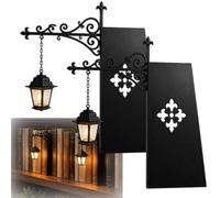 Library Lantern Decorative Bookshelf Lighting, Vintage Mini Street Lamp Bookend Decor with Warm LED Light, Fantasy Hanging Lights for Desktop Study Room Home Office Book Lovers Readers(2pcs)