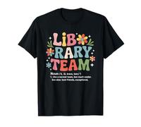Library Team Definition Librarian School Library Worker T-Shirt