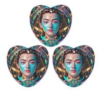 Libra's Interesting Face Lot de 3 désodorisants à suspendre pour voiture, maison, bureau Gris
