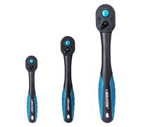 LIBRATON liquet à 72 dents, poignée à cliquet à dégagement rapide réversible 1/4 ''3/8'' 1/2 '', outil de réparation automobile, outils de bricolage à domicile 3-8 in. Drive