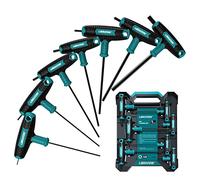 LIBRATON Clés Allen à poignée en T, Jeu de 7 Tournevis à manche en T, SAE T Handle Clés hexagonales 1/8"-3/8", Duplex Grip six pans intérieurs avec boîte de rangement