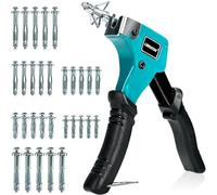 LIBRATON Kit de 30 Chevilles Molly Métalliques avec Pince, 6 Tailles Métalliques pour Placo/Plâtre (3-38mm), Ancrage Creux Charge Lourde 65 lbs, Pour TV, Étagère, Miroir