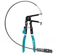 LIBRATON Pince de serrage flexible de 69,8 cm, pince de collier de serrage de radiateur de 8 à 50 mm, outil de retrait de pince à ressort à cliquet réglable, poignée ergonomique pour l'entretien