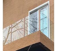 Libre association Colonne de garde-corps de plate-forme, colonne de garde-corps de cour, colonne de verre à rainure interne carrée lisse et résistante à l'usure(End Post,85cm(33.5in))