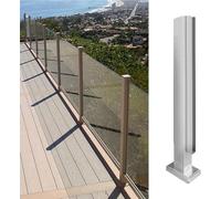 Libre association Pinces de panneau for la conception Anti-collision des colonnes de garde-corps de plate-forme et pinces de connexion for clôtures de balcon de cour(End Post,85cm(33.5in))