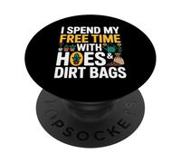 Libre avec des houes et des Sacs de Terre PopSockets PopGrip Adhésif