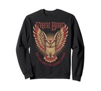 Libre Oiseau Hibou Sagesse Indépendance Force Liberté Sweatshirt