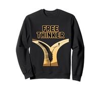 Libre penseur Non-conformité Indépendant Mindset Forked Path Sweatshirt