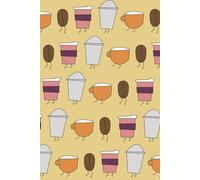 Libreta de notas 6x9 hojas blancas y con puntos diario cuaderno estudiante oficina para escribir y dibujar: con diseño para amantes del café