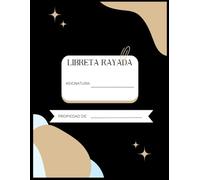 Libreta Escolar de Rayas 8,5X11 (Ideal para Primaria, Secundaria o uso diario): Cuaderno de escritura con líneas horizontales - 80 páginas | Formato ... × 27,94 cm) | Papel blanco de alta calidad