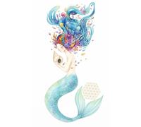 Libreta Mujer marina y Flor de la vida: Cuaderno de notas infantil