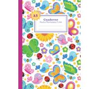 Libreta pauta MONTESSORI 5mm A5 -: Cuaderno A5 pauta Montessori 5 mm