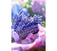 Libreta ramo de violetas: Cuaderno con líneas y diseño floral