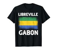 Libreville Gabon - Drapeau Gabon Libreville Capitale Gabonaise T-Shirt