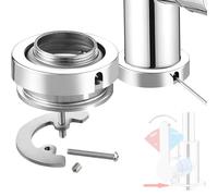 LIBRNTY Fixation Robinet, Base de Montage Universelle, Socle Fixation Mitigeur - Installation Facile, Durable et Antidérapante, Compatible avec Robinetterie à Eau Chaude et Froide