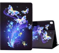 Libro Case For Apple Ipad 10.2 Inch 2021 2020 2019 / Ipad Air 3 10.5 Inch 2019 / Ipad Pro 10.5 Inch 2017 Tablet Protective Cover Case With Pu Leather And Stand ¿ Butterfly Flower