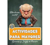 Libro de Actividades para Mayores | Ejercicios y Juegos de Memoria | Estimulación mental | Letra grande