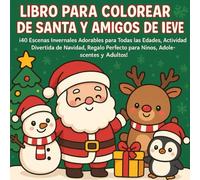 Libro de Colorear de Navidad Kawaii: 40 Escenas de Invierno con Papá Noel, Renos y Amigos de la Nieve - Actividad Divertida y Relajante para Niños, ... la Navidad con un libro de colorear adorable