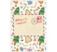 Libro de Colorear de Navidad para Niños: Actividades Divertidas: Dibujos Navideños Fáciles, Entretenimiento Infantil y Cartas para Escribir los Deseos - Ideal como Regalo de Navidad