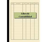 Libro de Contabilidad: Libro Mayor Simple | Libro de caja Cuentas Diario de contabilidad para pequeñas empresas | 120 páginas, 8.5 x 11 | Registro y seguimiento y registro de débitos y créditos