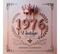 Libro de Firmas Cumpleaños 50 Años - Estilo Vintage Rosa Dorado Años 70