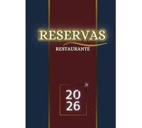 Libro de reservas restaurante 2026 2 páginas por día: Agenda reservas 2026 A4 con fechas para todo el año