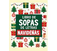 Libro de sopas de letras navideñas: Diversión y entretenimiento para toda la familia