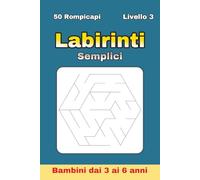 Libro dei Labirinti Esagonali per Bambini 3-6 Anni: 50 Labirinti Divertenti con Soluzioni | Formato 6×9 Pollici | Attività Educative per lo Sviluppo della Logica | Prodotto in Italia