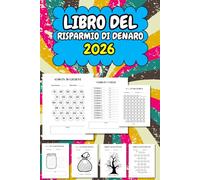 Libro Del Risparmio Di Denaro: Sfide di risparmio da 100 € a 20.000 € - Planner budget giornaliero, settimanale e mensile.Risparmia Il Denaro Challenge