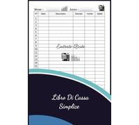 Libro Di Cassa Semplice: Registro Entrate - Uscite per tenere traccia del budget ,Ideale per i proprietari di piccole imprese e lavoratori autonomi - DIN A5 -110 Pagine da compilare