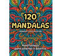 Libro Mandalas Colorear Adultos. 120 mandalas y QR Auditivos para Aliviar el Estrés y la Ansiedad. Cuadernos Colorear Adultos. Frases Motivadoras. ... Mandalas Colorear Adultos + QR Auditivo